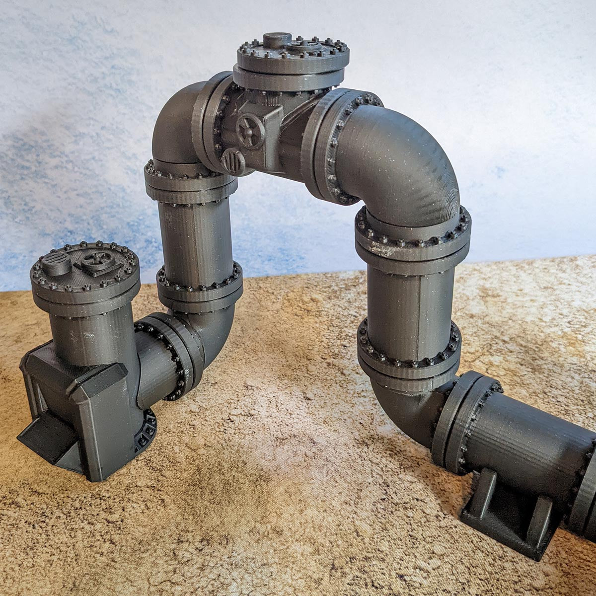 Lot de tuyaux - D30mm - Biome désert - STL