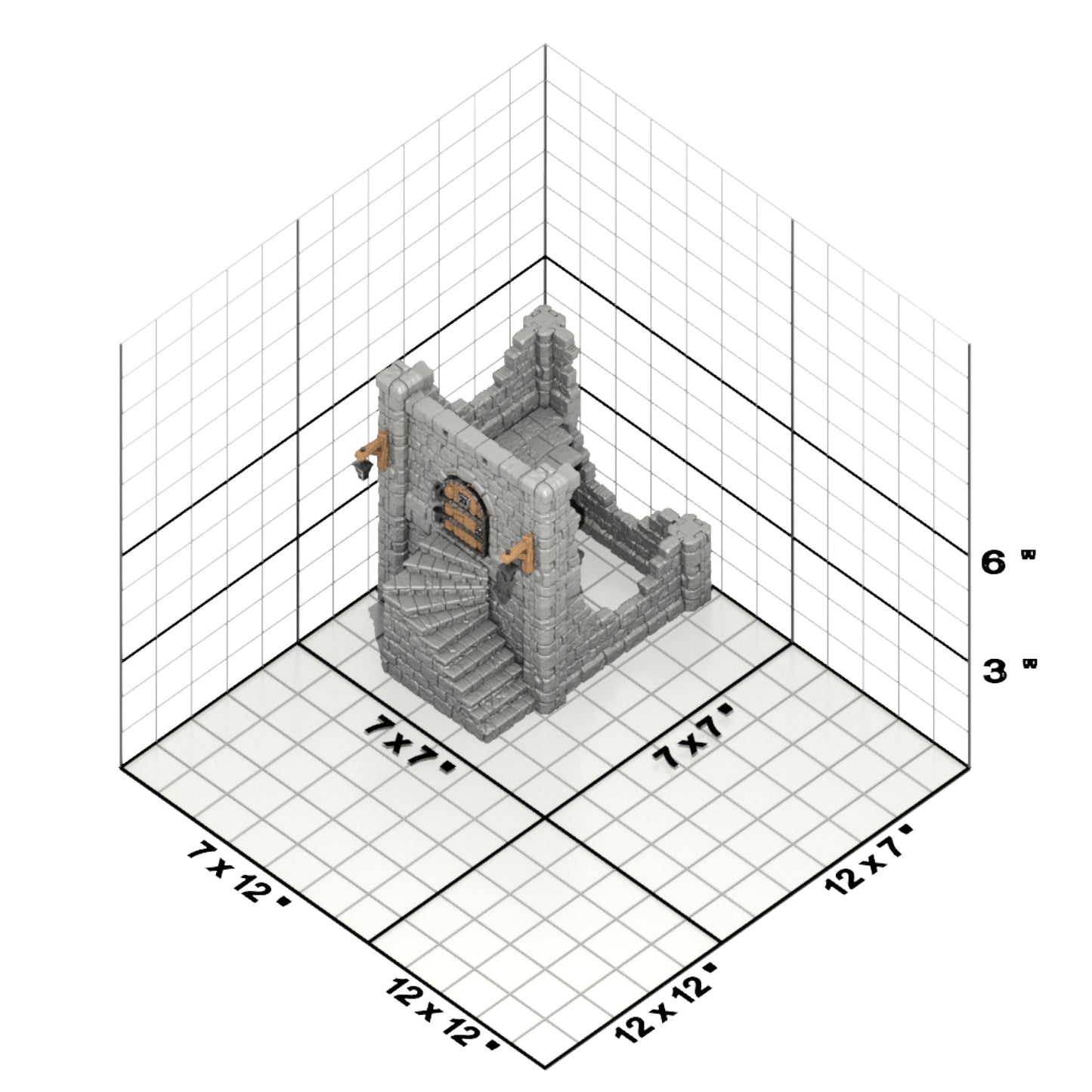 Tour en ruine - Médiévale