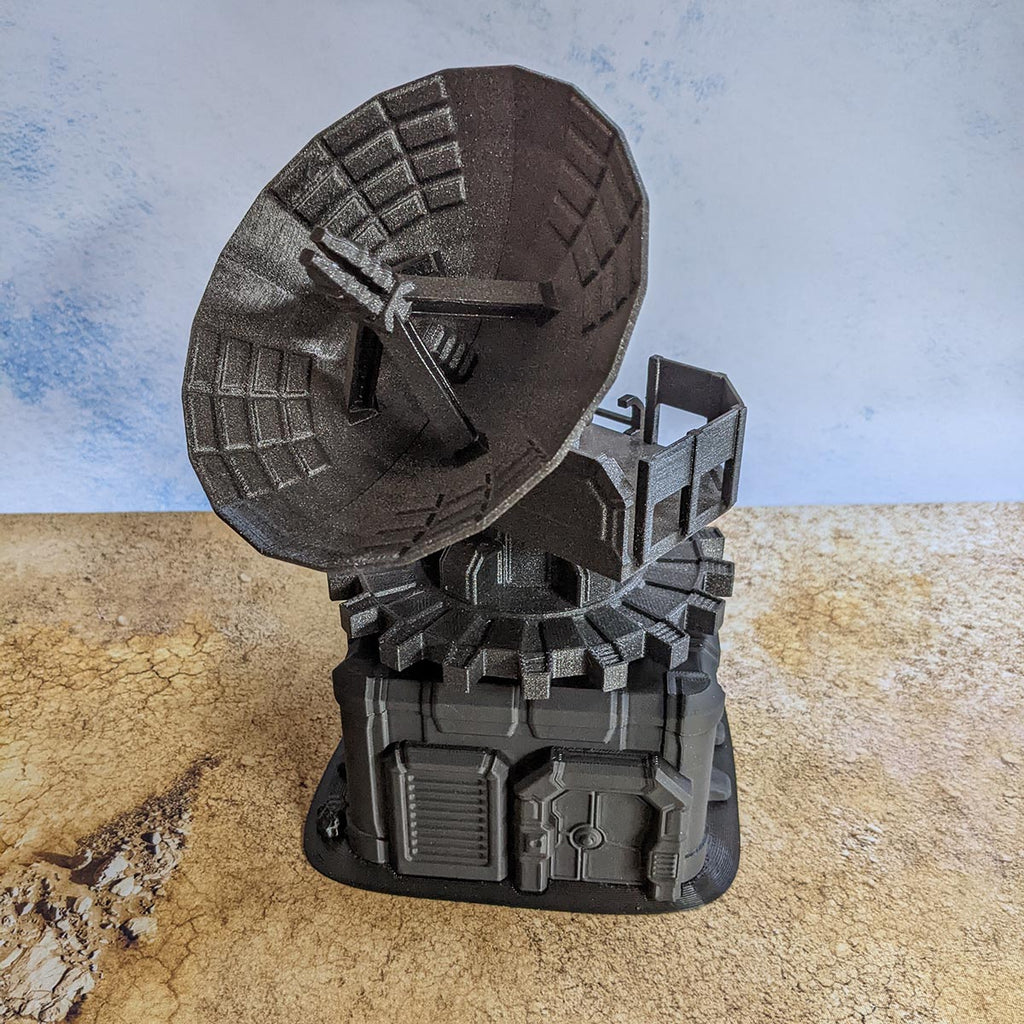 Base avec antenne de communication - Biome désert (STL) – vue 1 – Wargame Sceneries
