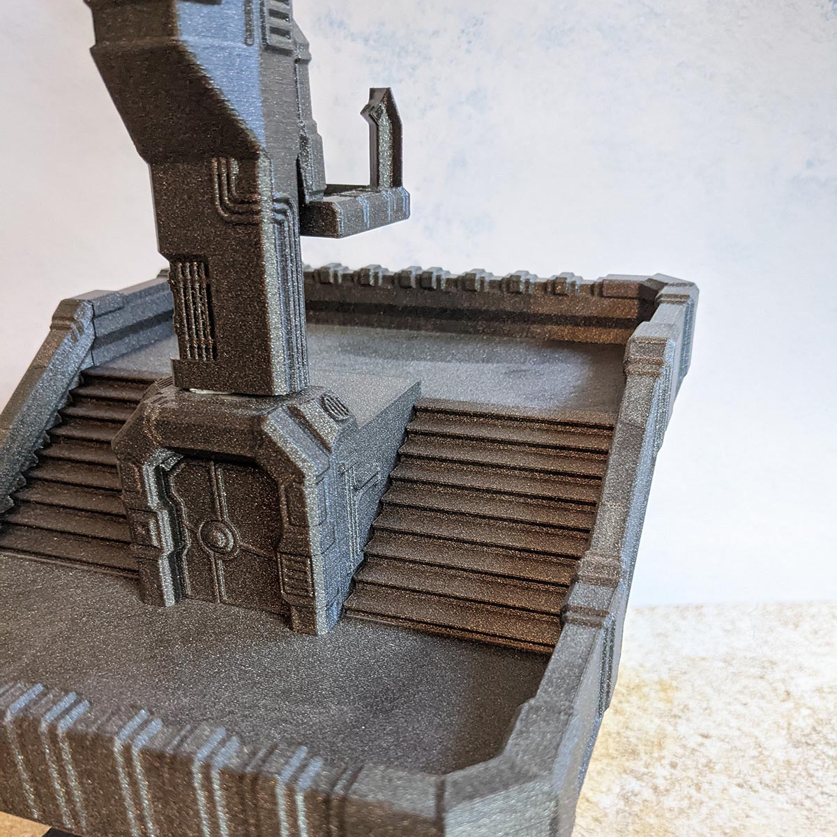 Base avec tour d'observation - Biome désert - Imprimée – vue 2 – Wargame Sceneries