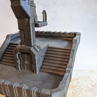 Base avec tour d'observation - Biome désert - Imprimée – vue 2 – Wargame Sceneries
