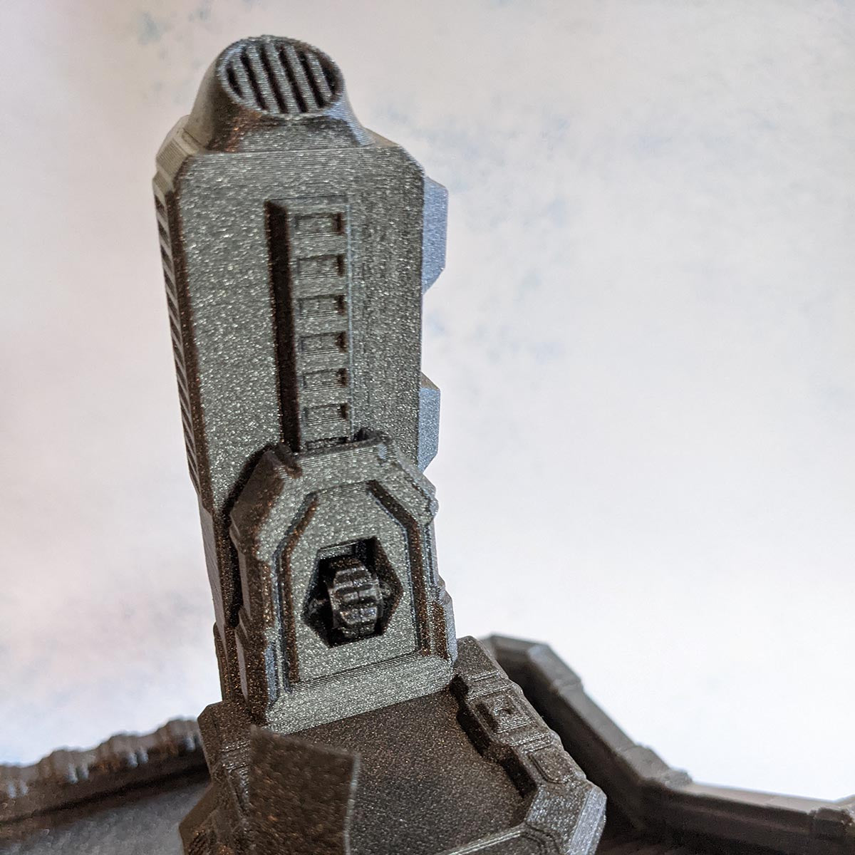 Base avec tour d'observation - Biome désert - Imprimée – vue 5 – Wargame Sceneries