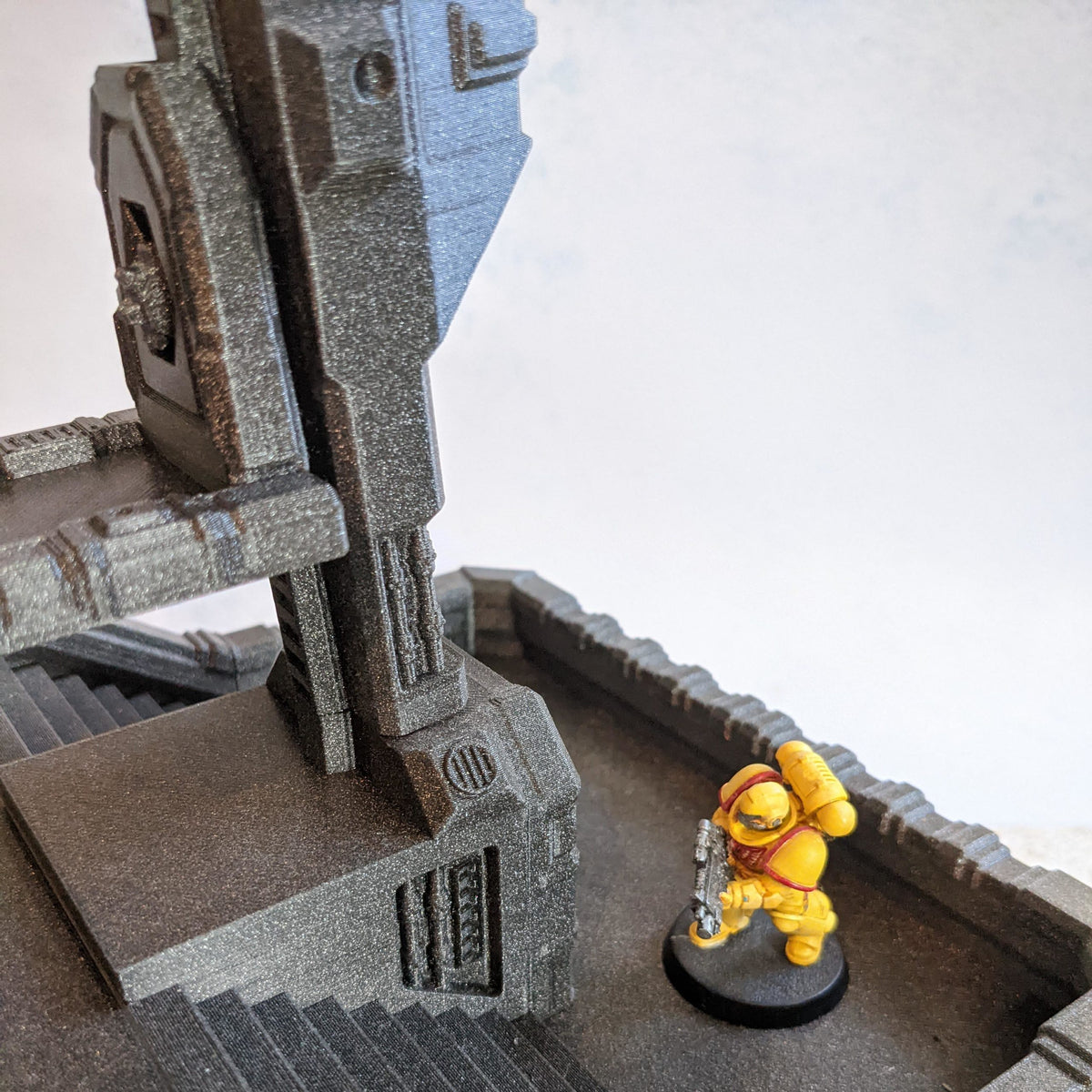 Base avec tour d'observation - Biome désert - Imprimée – vue 6 – Wargame Sceneries