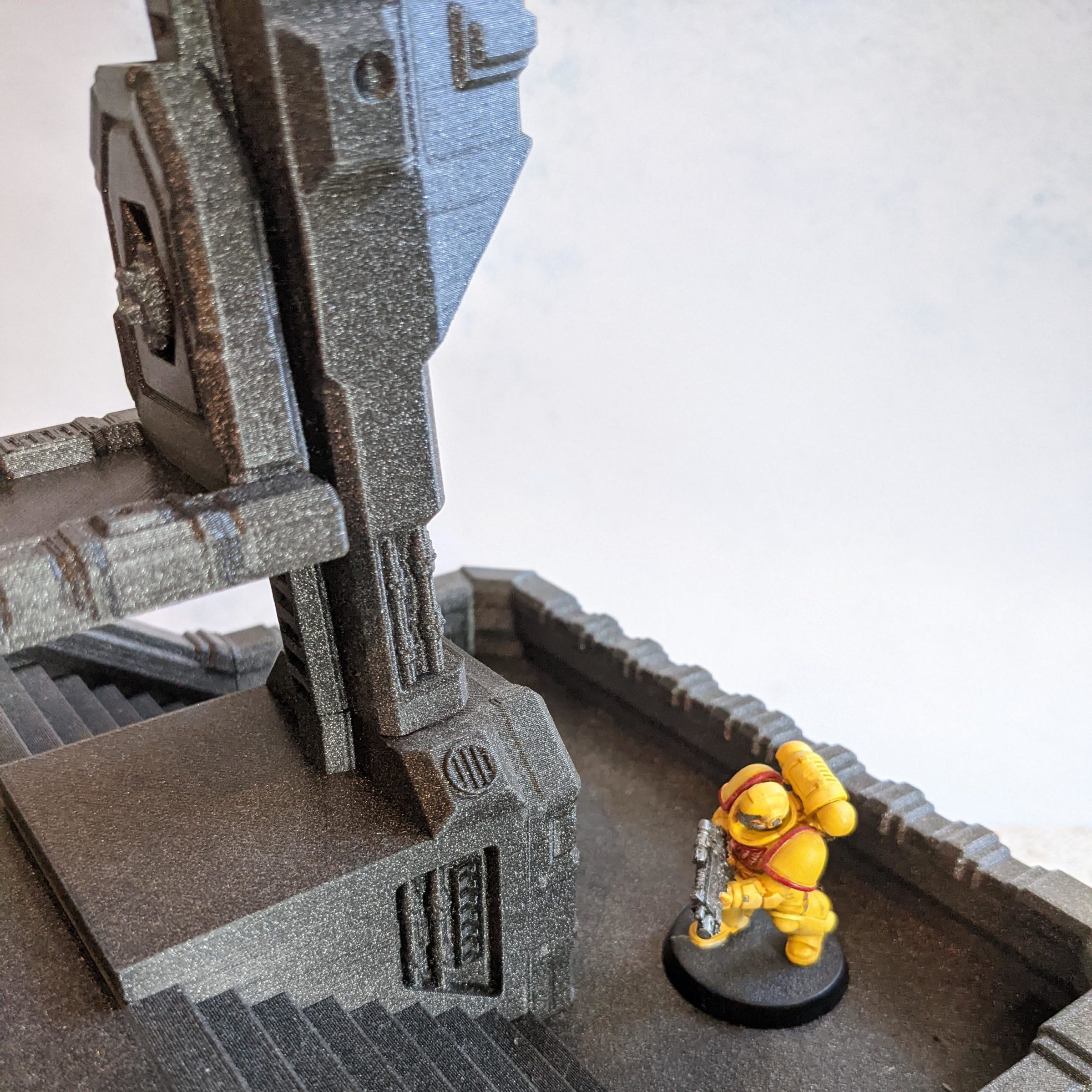 Base avec tour d'observation - Biome désert - Imprimée – vue 6 – Wargame Sceneries