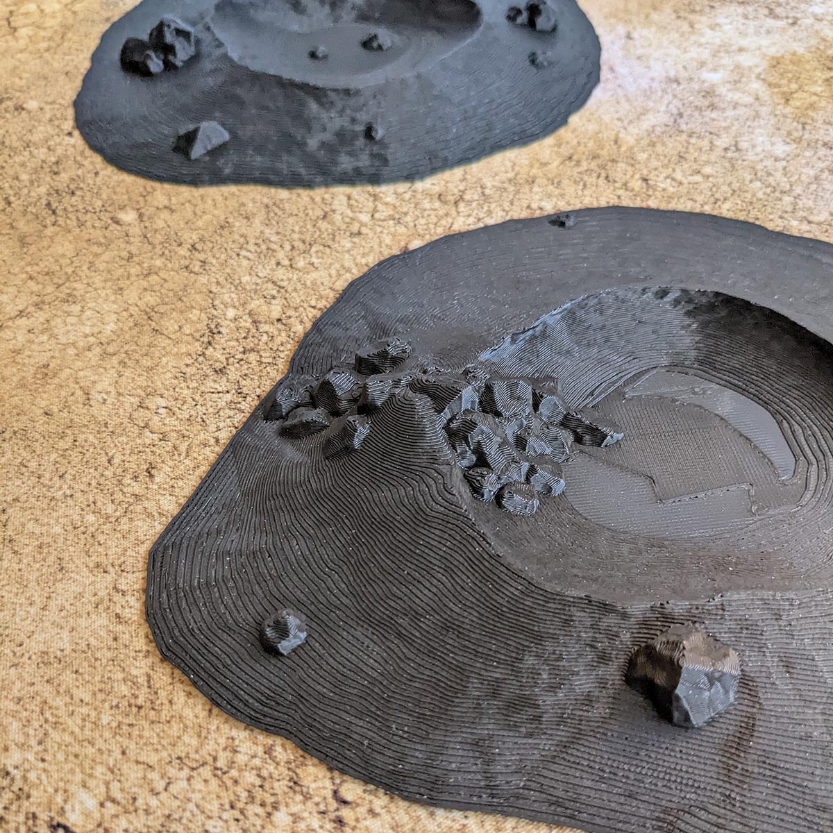 Cratères XL - Biome désert (STL) – vue 5 – Wargame Sceneries