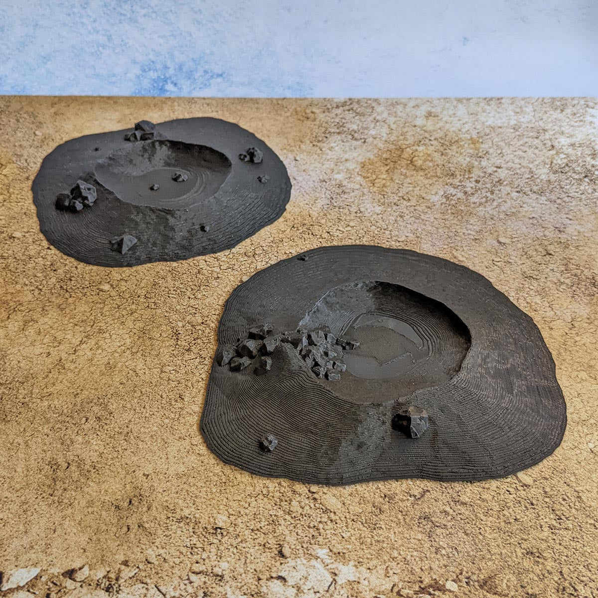 Cratères XL - Biome désert (STL) – vue 1 – Wargame Sceneries