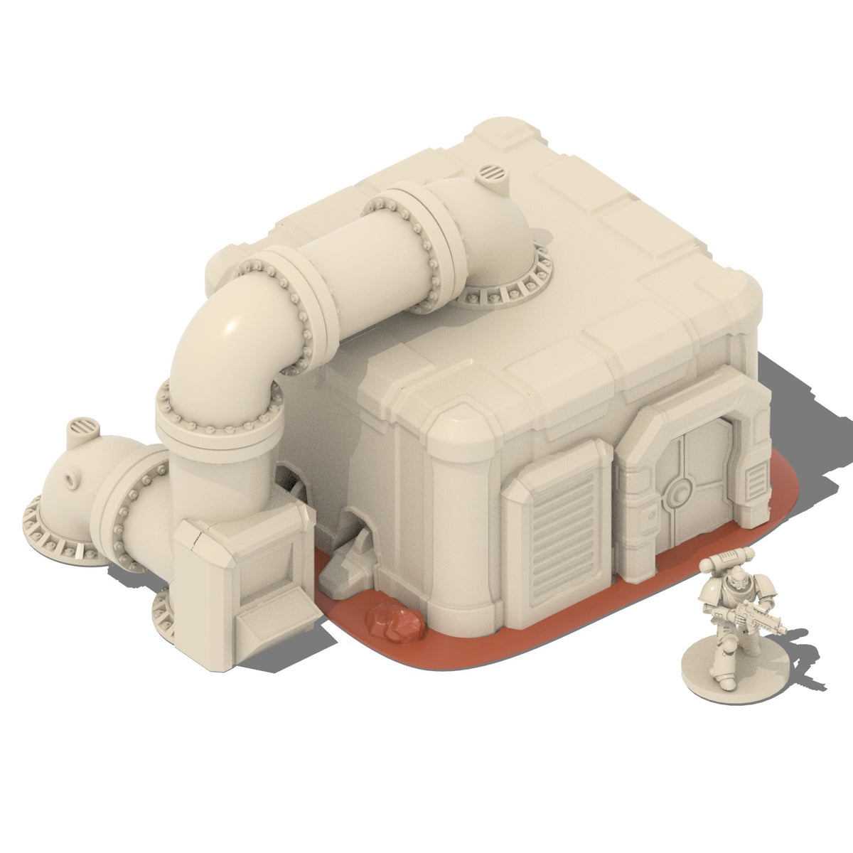 Station de pompage - Biome désert - Imprimée – vue 2 – Wargame Sceneries