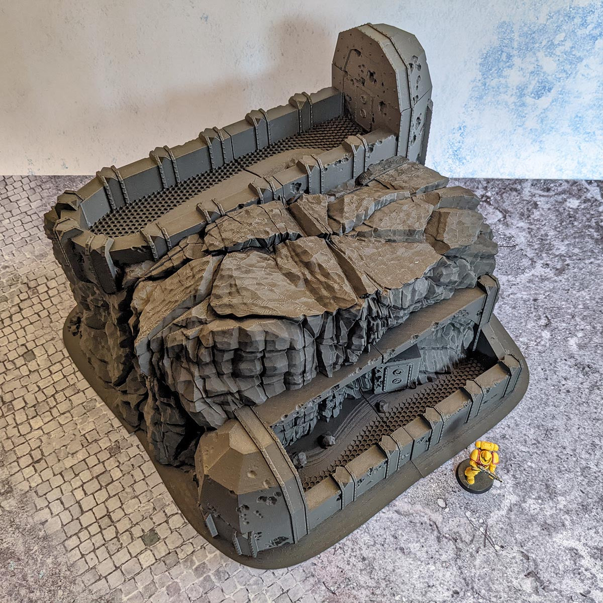 Forteresse - Biome désert (STL) – vue 1 – Wargame Sceneries