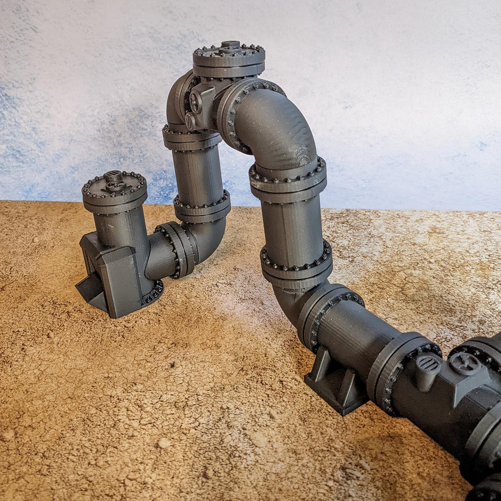 Lot de tuyaux - D30mm - Biome désert (STL) – vue 4 – Wargame Sceneries