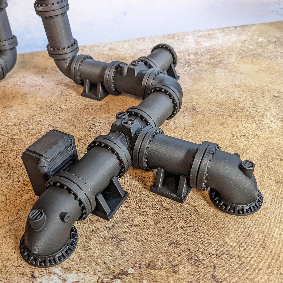 Lot de tuyaux - D30mm - Biome désert - STL