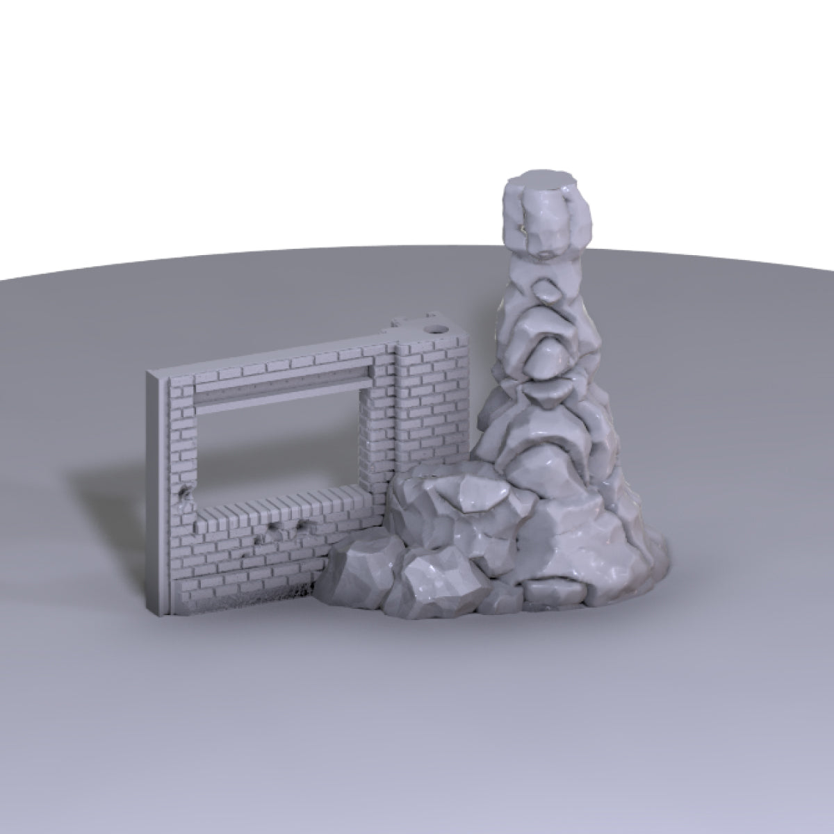 Extension narrative - Mur rocailleux - 2S – Wargame Sceneries