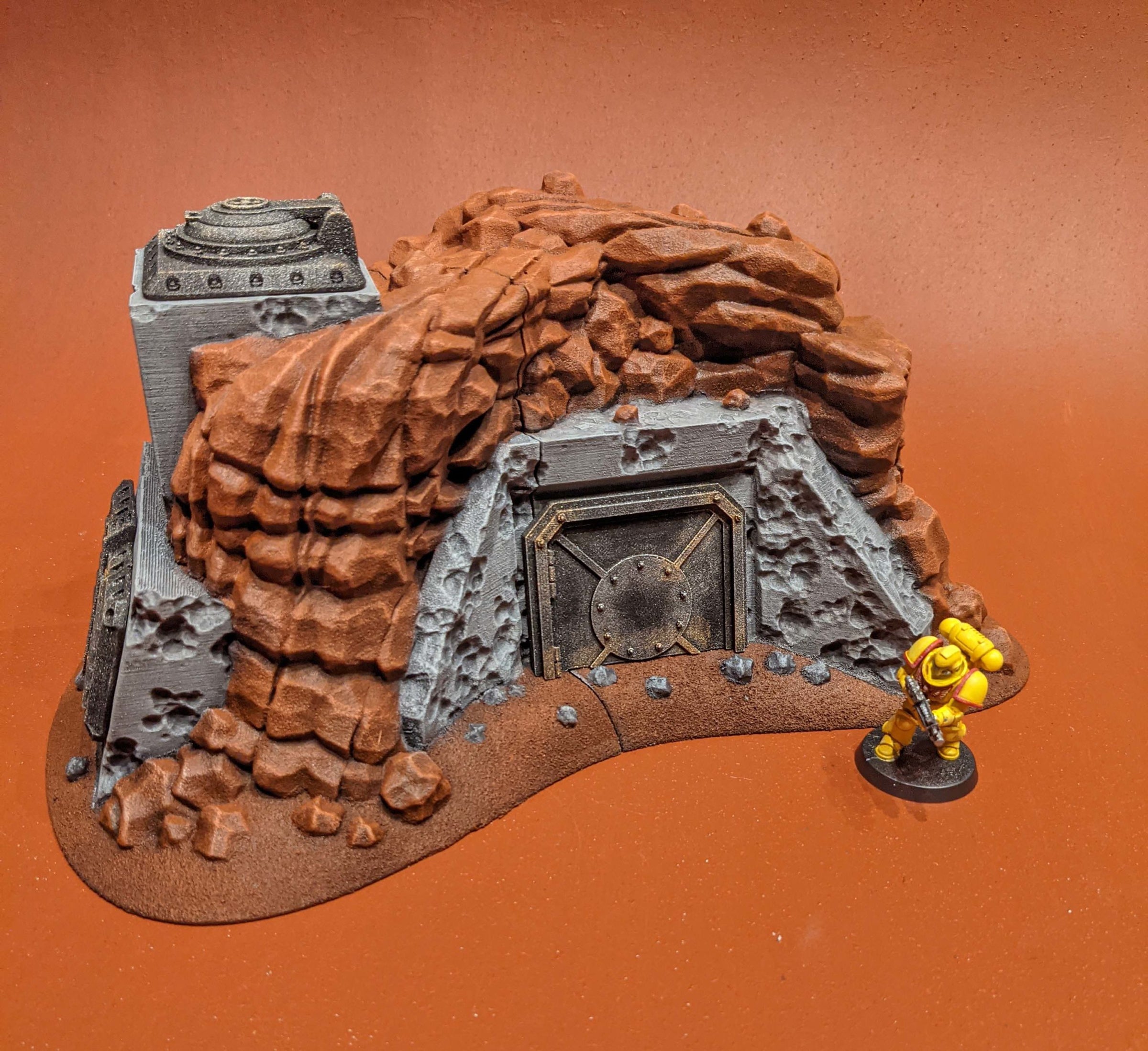 Bunker - Biome désert (STL) – vue 1 – Wargame Sceneries