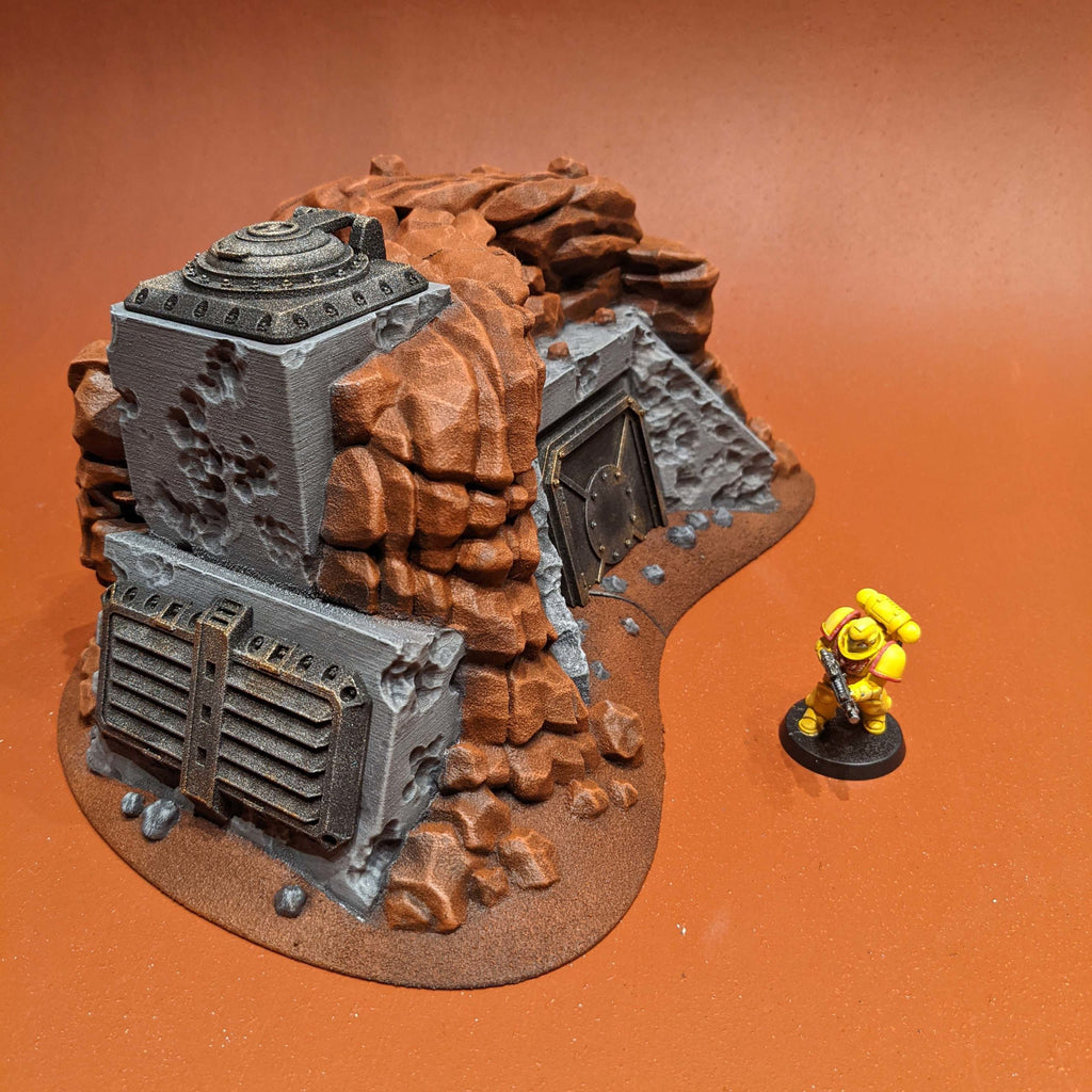 Bunker - Biome désert (STL) – vue 2 – Wargame Sceneries