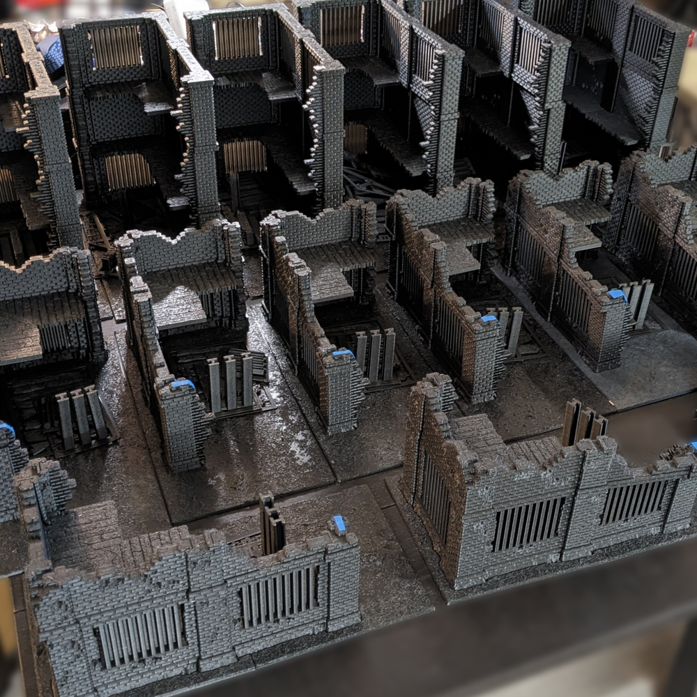 Ruine Industrielle - Tables de tournoi WTC – vue 2 – Wargame Sceneries