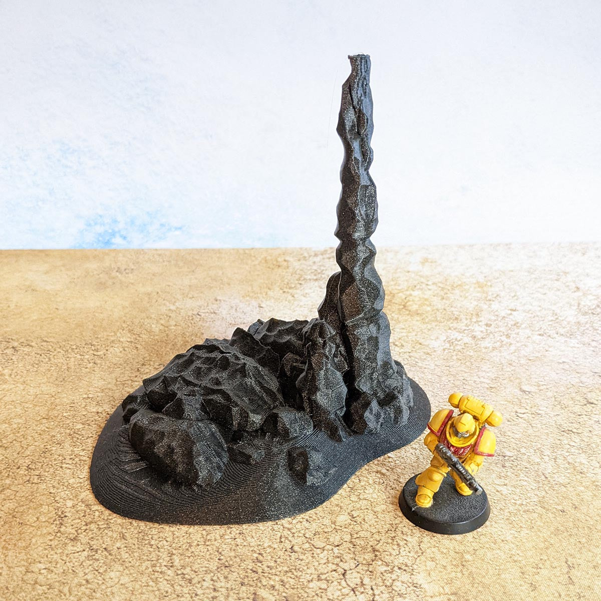 Petit sommet - Biome désert (STL) – vue 1 – Wargame Sceneries