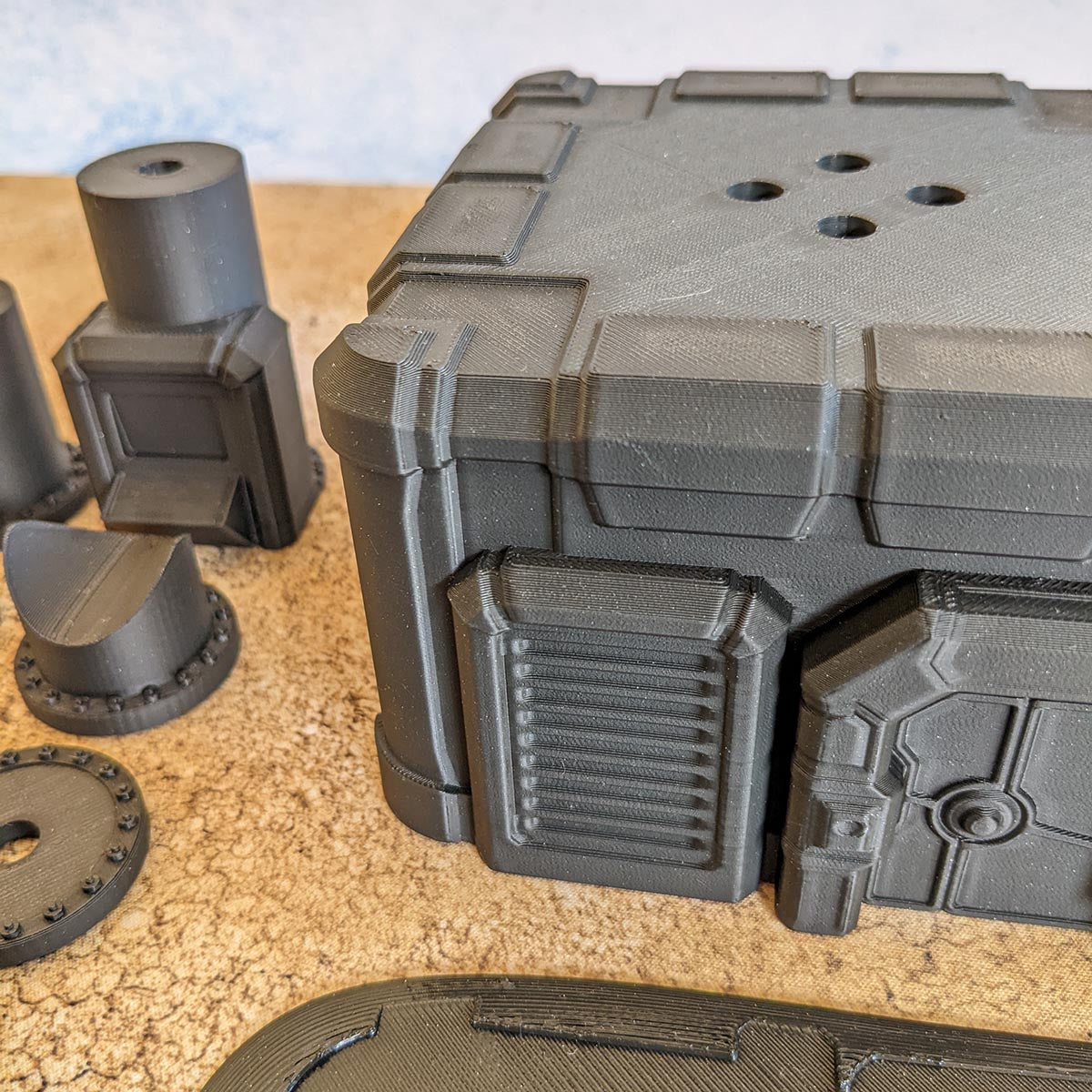 Station de pompage - Biome désert - Imprimée – vue 6 – Wargame Sceneries