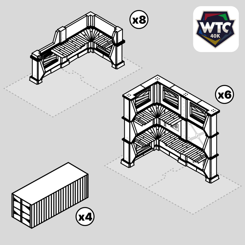 Ruine Industrielle - Tables de tournoi WTC – vue 3 – Wargame Sceneries