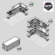 Ruine Industrielle - Tables de tournoi WTC – vue 19 – Wargame Sceneries
