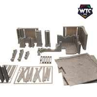 Ruine à 2 étages - Industriel - WTC – vue 8 – Wargame Sceneries