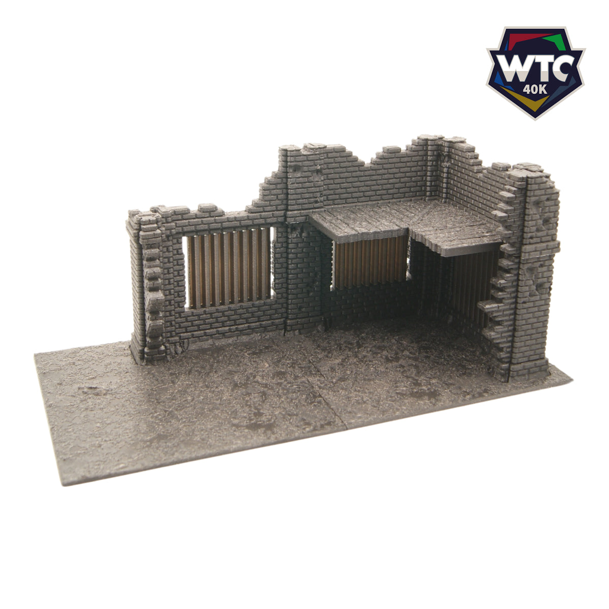 Ruine à 2 étages - Industriel - WTC – vue 7 – Wargame Sceneries