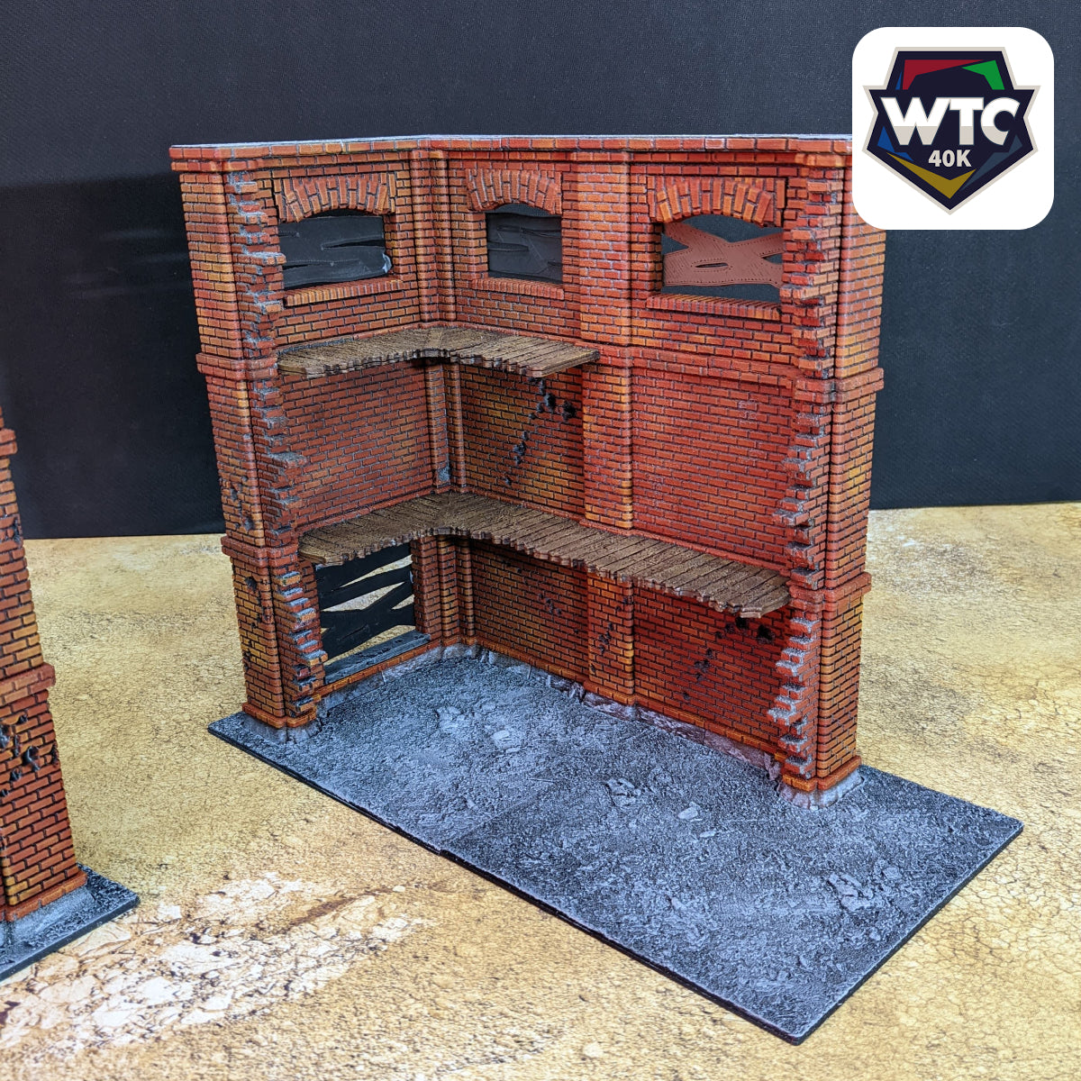 Ruine Industrielle - Tables de tournoi WTC – vue 12 – Wargame Sceneries