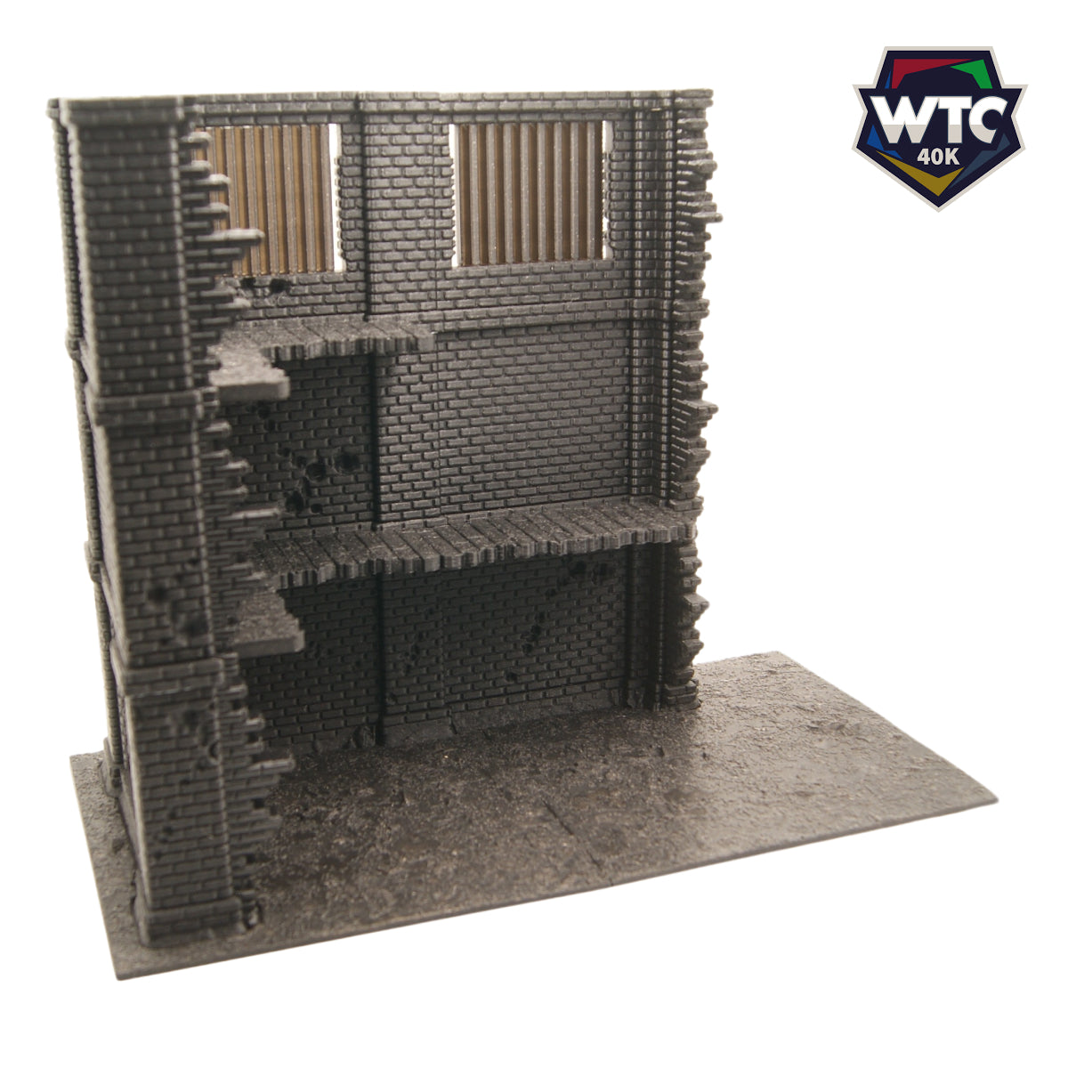 Ruine à 3 étages - Industriel - WTC – vue 5 – Wargame Sceneries