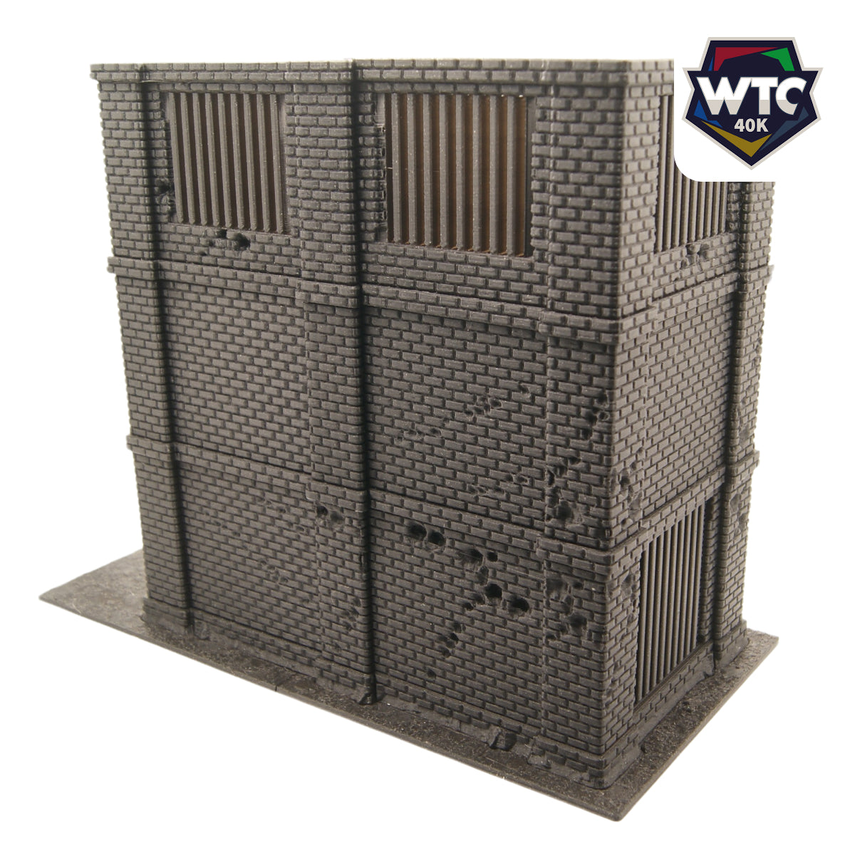 Ruine à 3 étages - Industriel - WTC – vue 4 – Wargame Sceneries