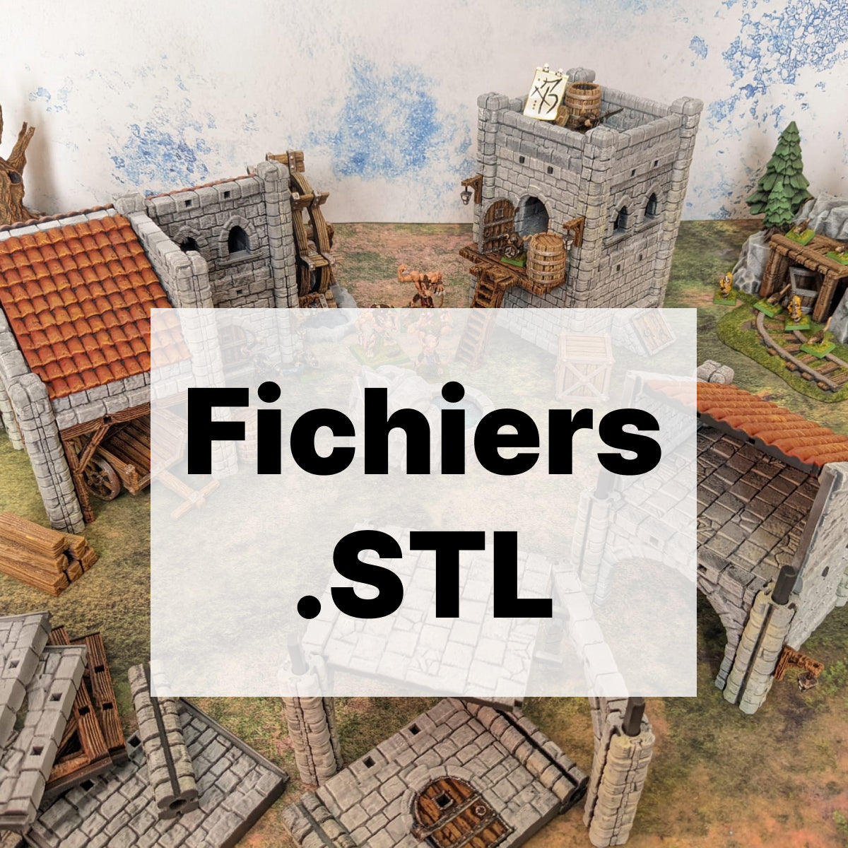 Stonehaven (STL) – vue 1 – Wargame Sceneries