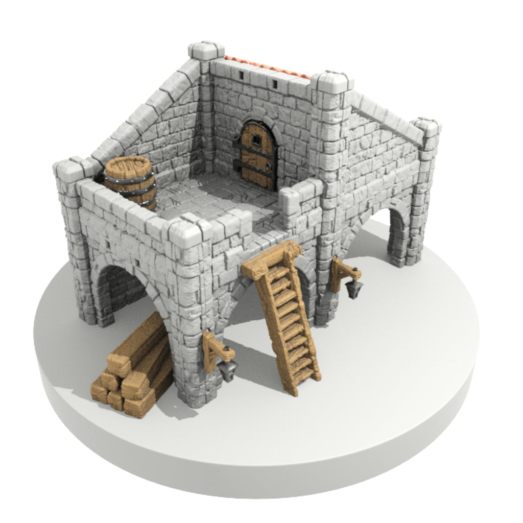 Maison - Médiévale – vue 9 – Wargame Sceneries
