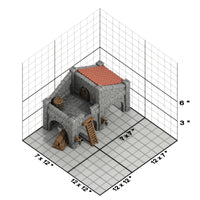 Maison - Médiévale – vue 10 – Wargame Sceneries