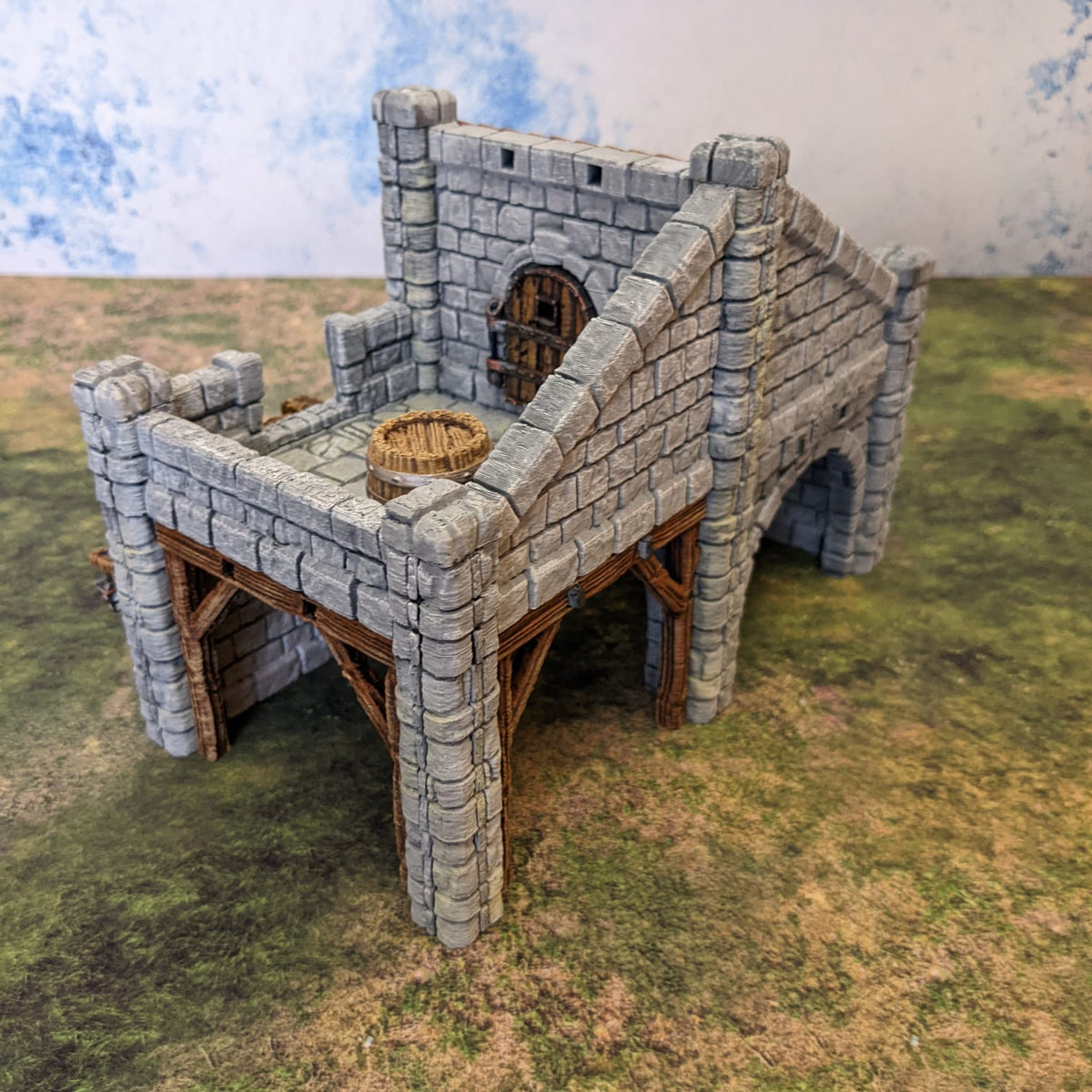 Maison - Médiévale – vue 8 – Wargame Sceneries