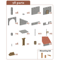 Maison - Médiévale – vue 11 – Wargame Sceneries
