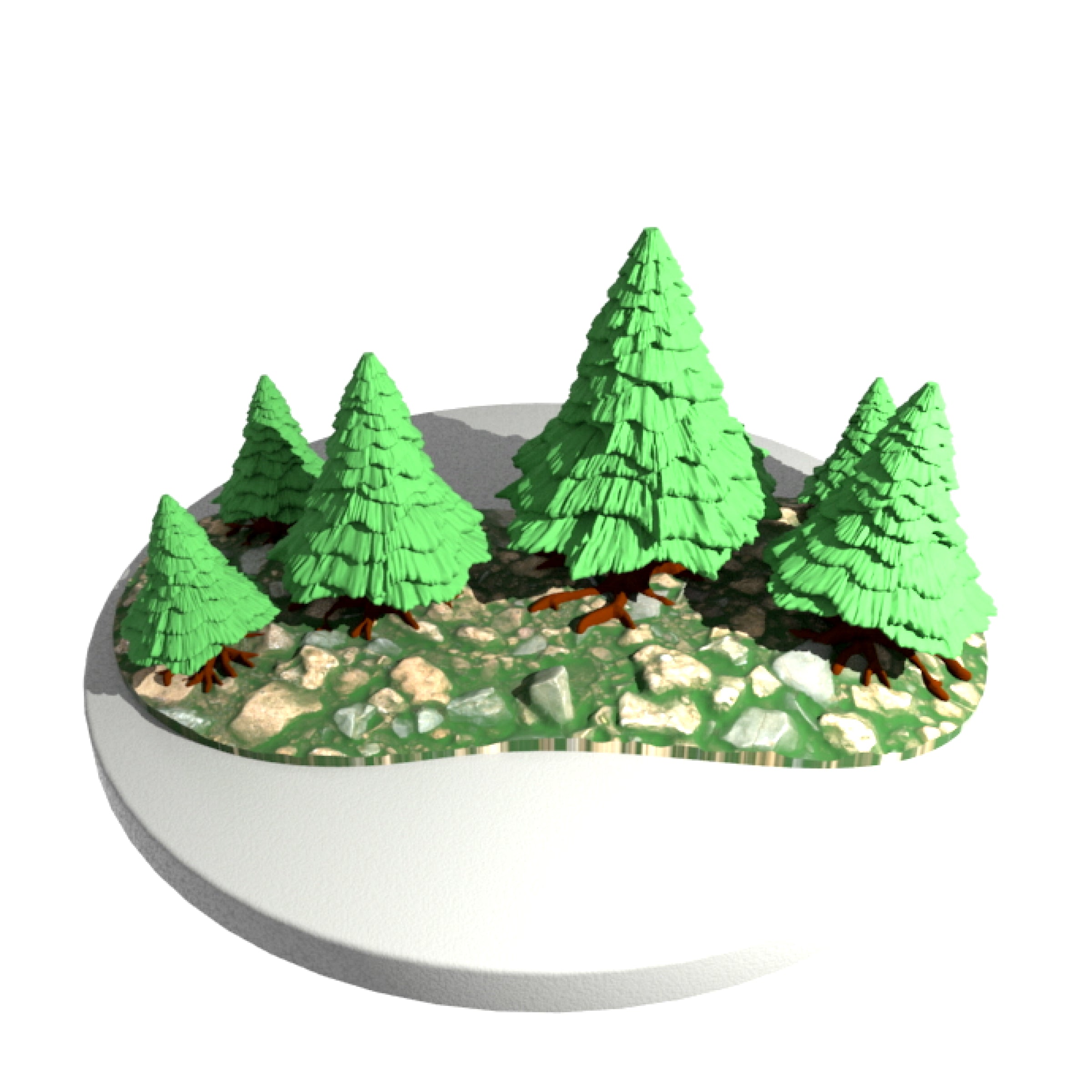 Forêt moyenne (STL) – Wargame Sceneries