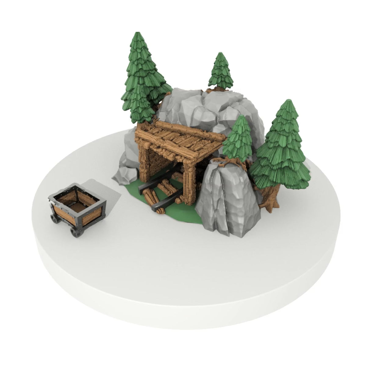Mine (STL) – vue 1 – Wargame Sceneries