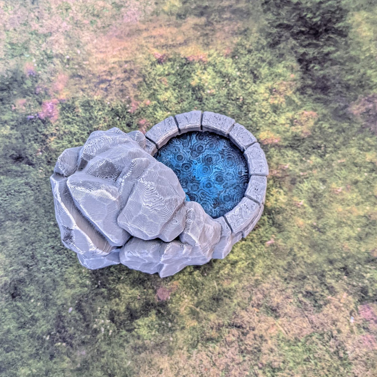 Source d'eau (STL) – vue 3 – Wargame Sceneries