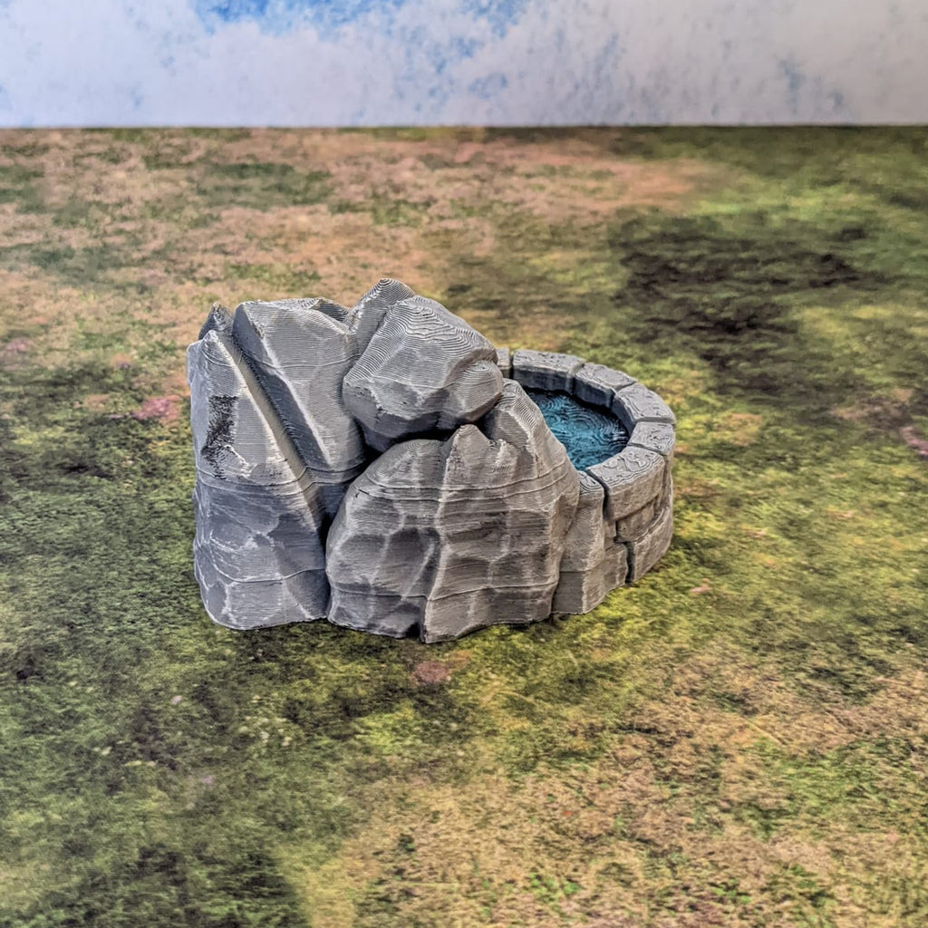 Source d'eau (STL) – vue 4 – Wargame Sceneries