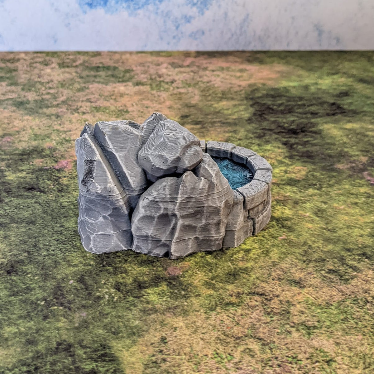 Source d'eau (STL) – vue 4 – Wargame Sceneries