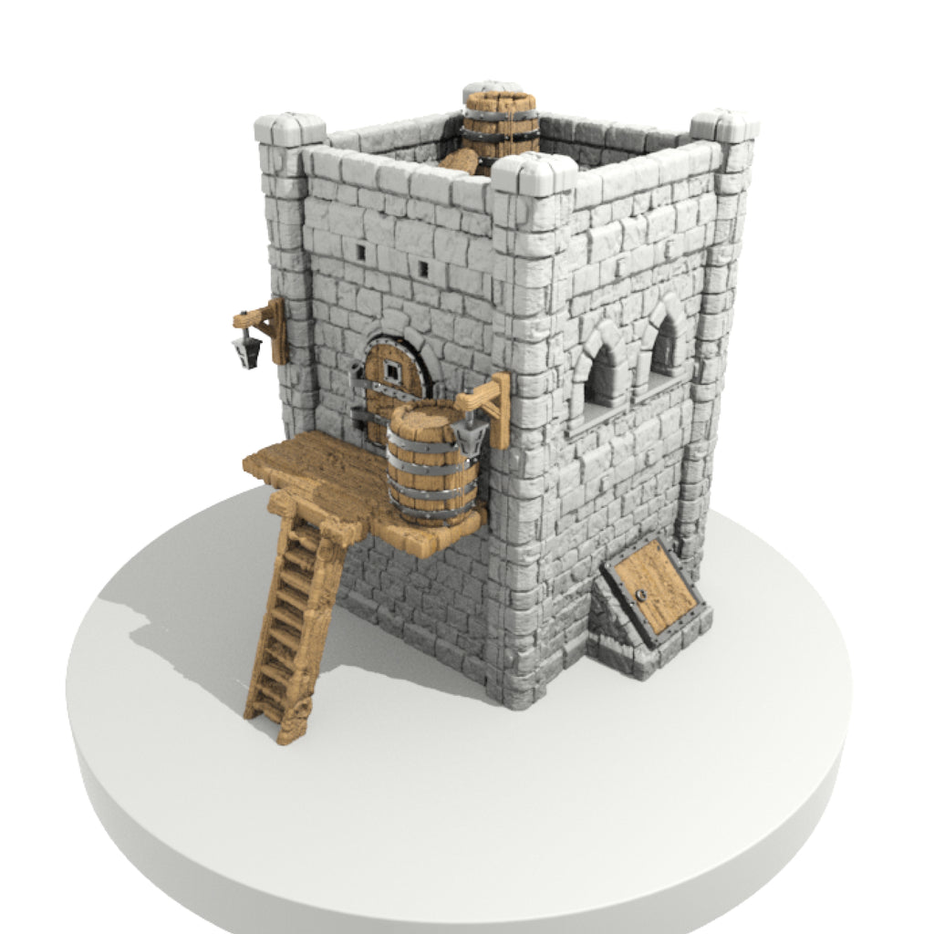 Tour - Médiévale – vue 1 – Wargame Sceneries