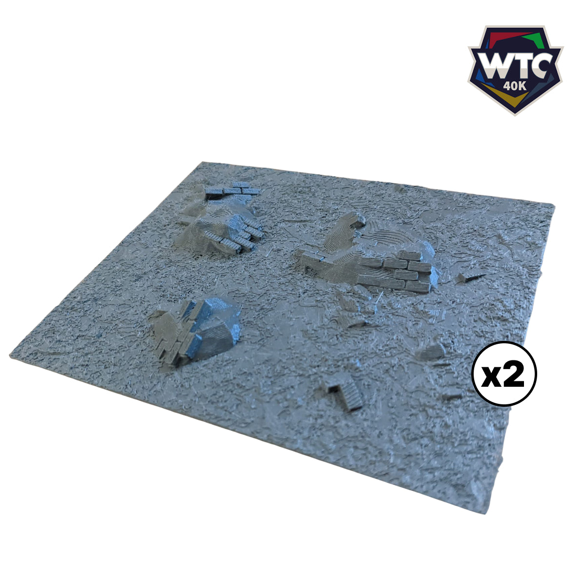 Ruine x2 – vue 1 – Wargame Sceneries