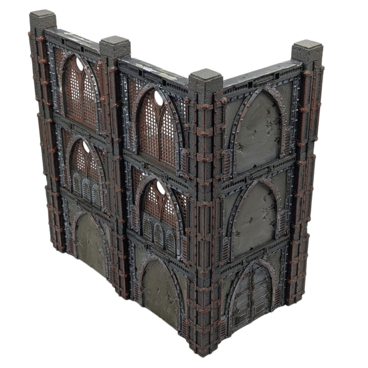 Ruine à 3 étages (3S) - Avarax - WTC – vue 2 – Wargame Sceneries
