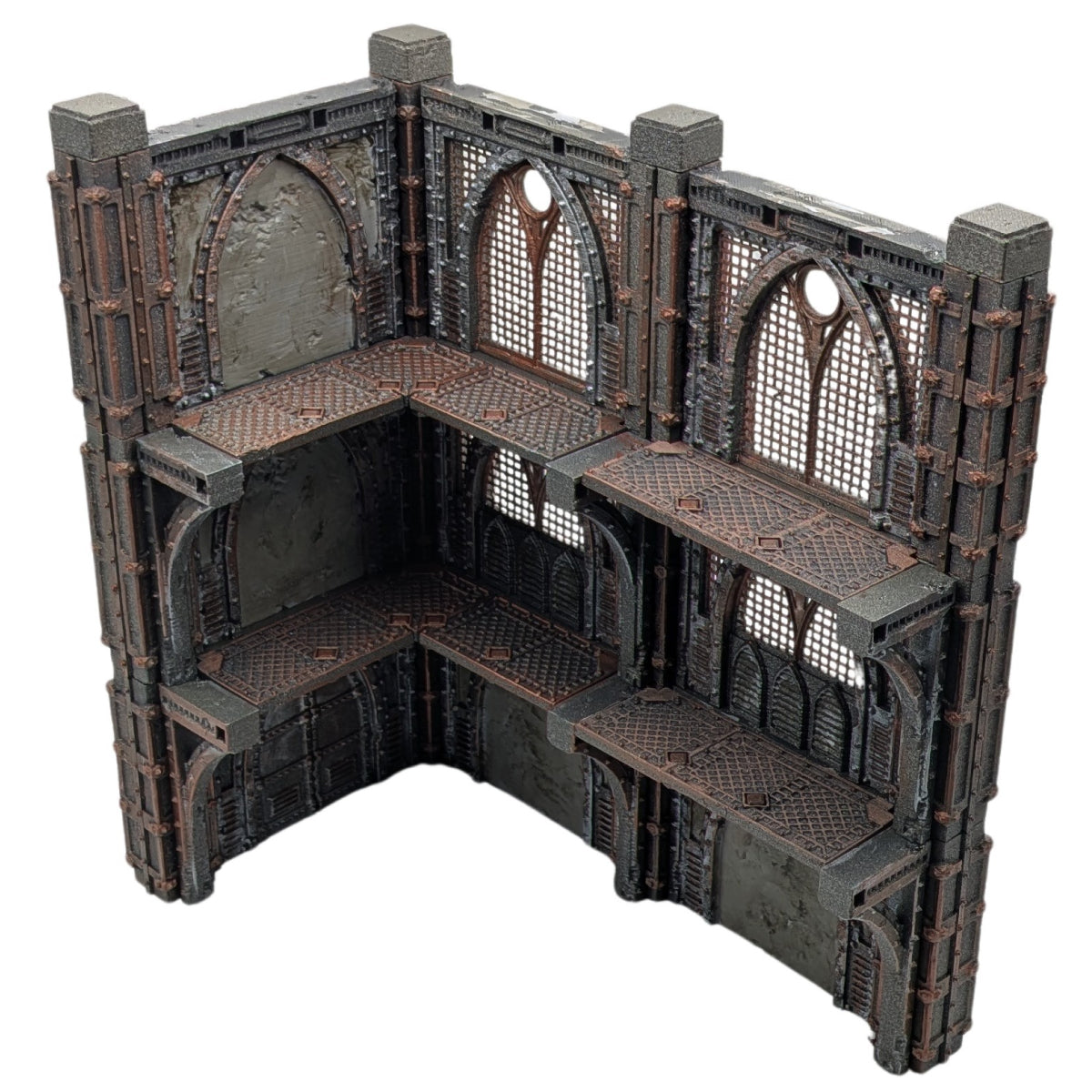 Ruine à 3 étages (3S) - Avarax - WTC – vue 3 – Wargame Sceneries