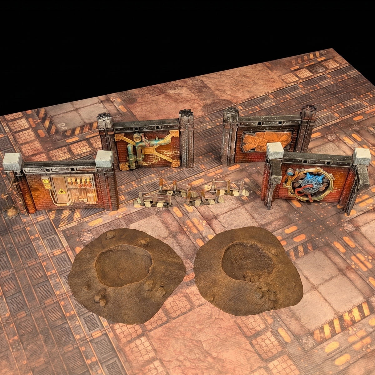 Industrium - Pack Streamfront – vue 1 – Wargame Sceneries