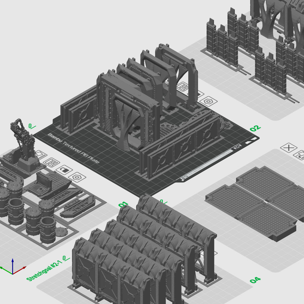 Extension narrative - Conteneurs (STL) – vue 2 – Wargame Sceneries