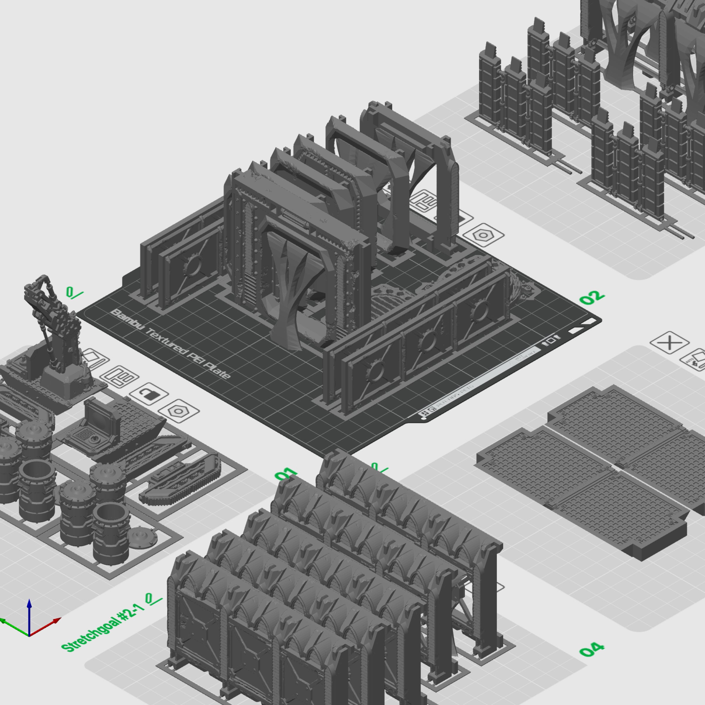 Extension narrative - Conteneurs (STL) – vue 2 – Wargame Sceneries