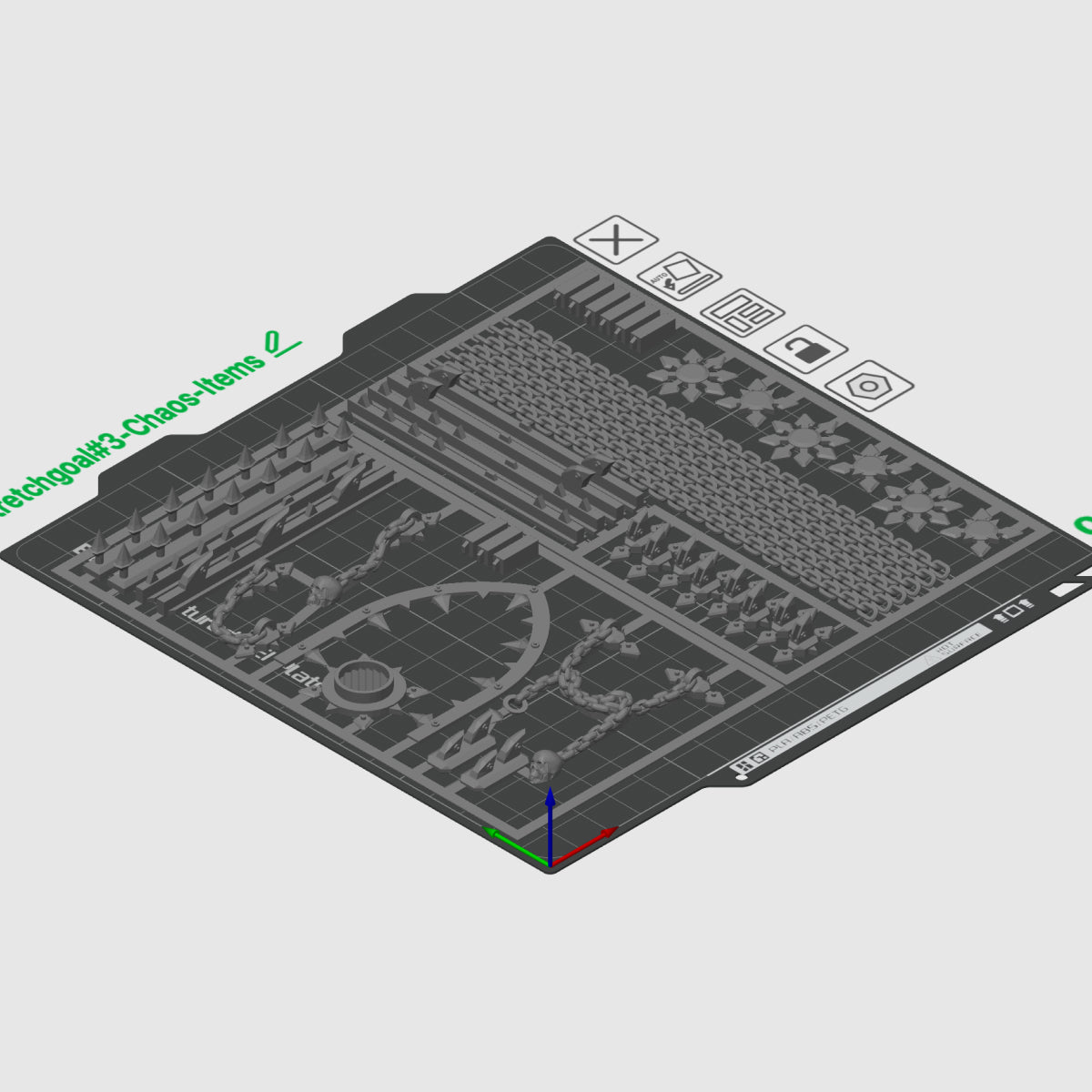 Custom items - Chaos (STL) – vue 2 – Wargame Sceneries