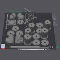 Lot de tuyaux - Diam. 30mm (STL) – vue 6 – Wargame Sceneries
