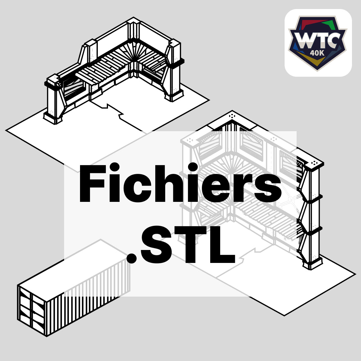 Ruine Industrielle - Tables de tournoi WTC (STL) – Wargame Sceneries