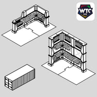Ruine Industrielle - Tables de tournoi WTC – vue 1 – Wargame Sceneries