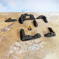 Murs - Biome désert (STL) – vue 1 – Wargame Sceneries
