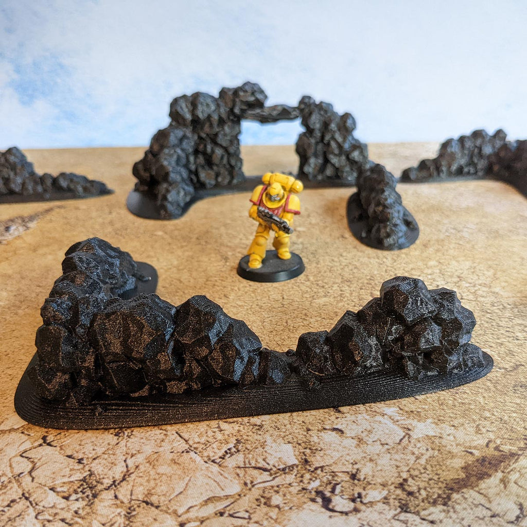 Murs - Biome désert (STL) – vue 4 – Wargame Sceneries